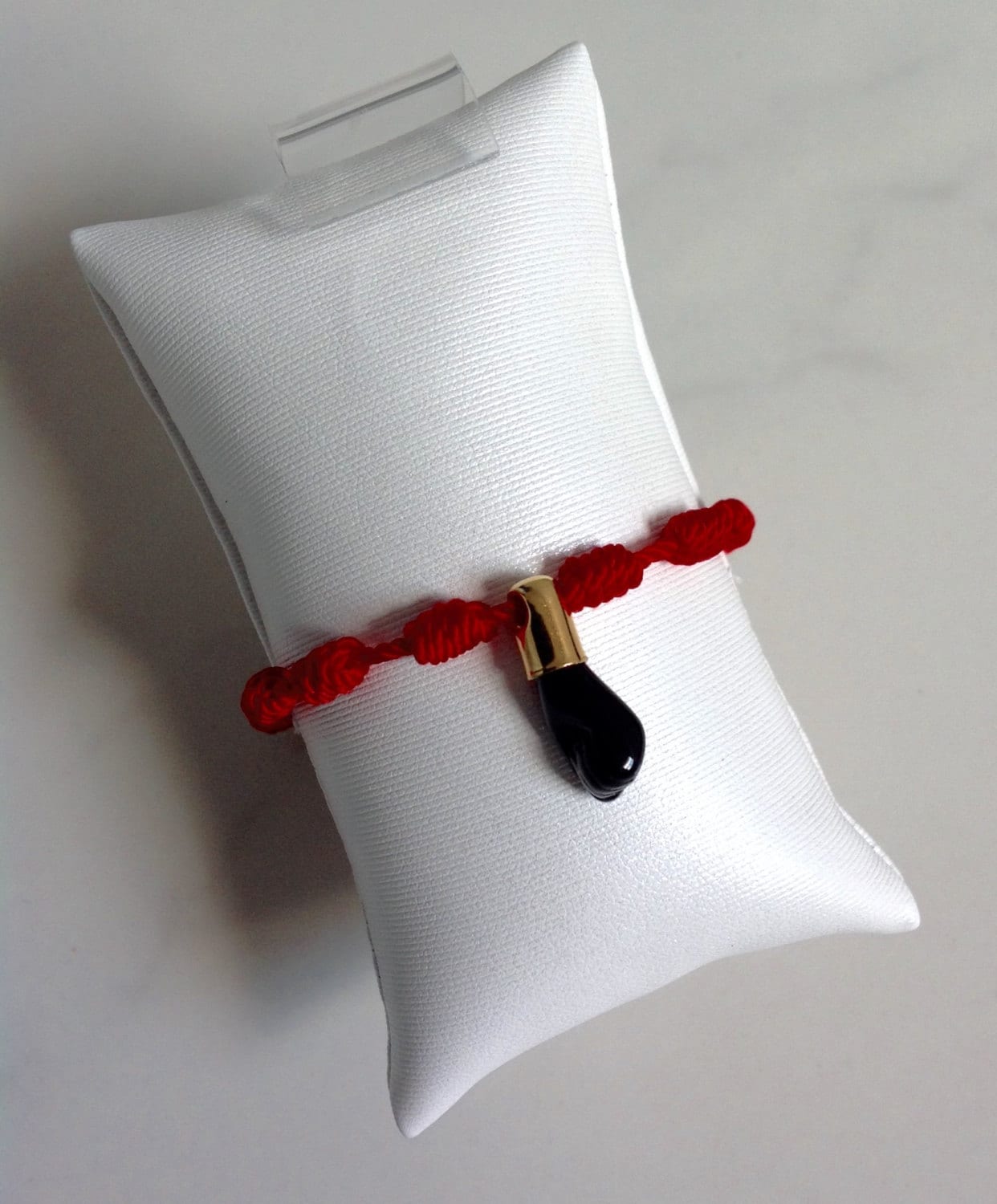 Baby Red Knot Bracelet Good Luck Charm.black Hand Etsy