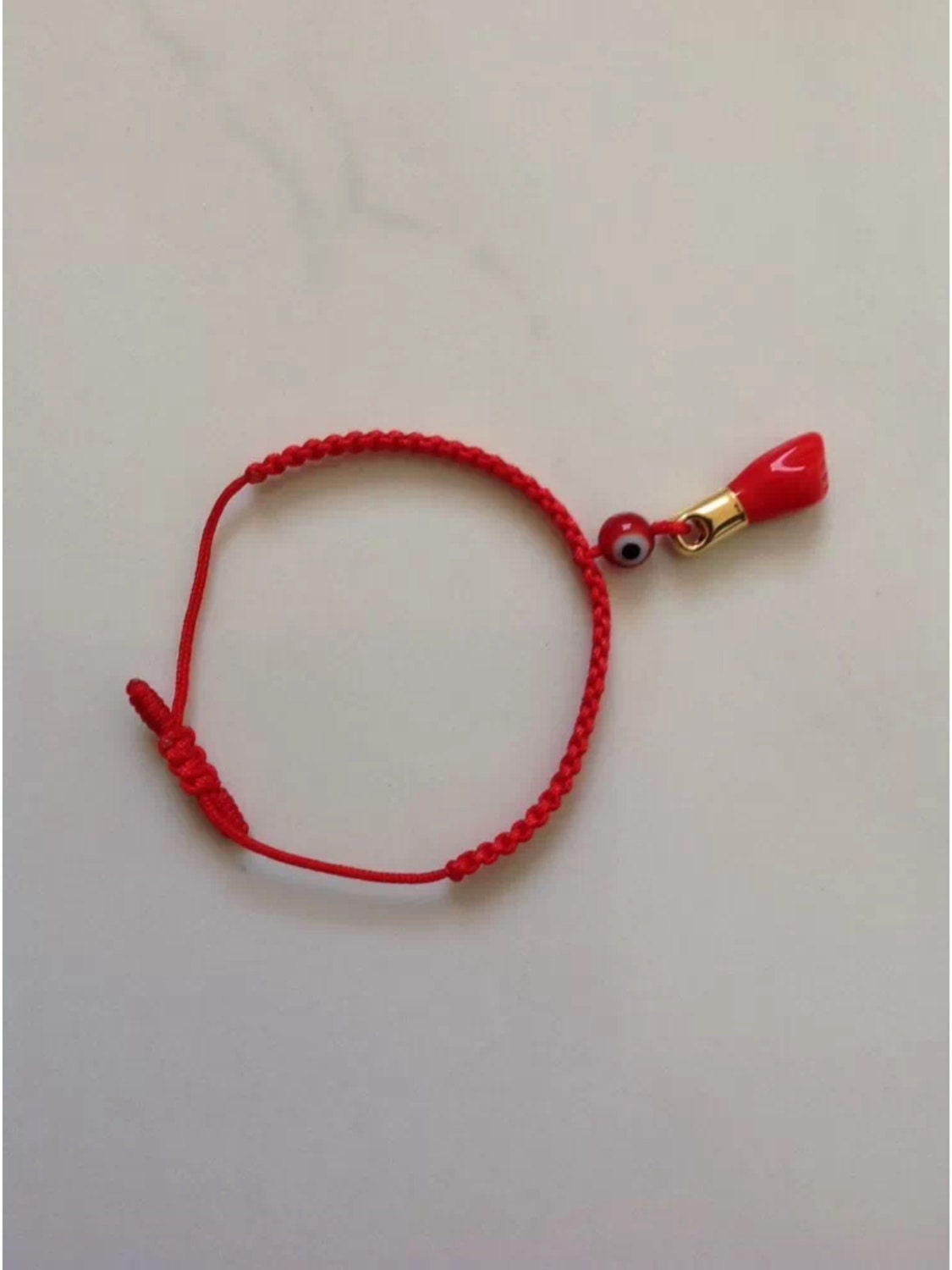 Pulsera de cuerda roja para bebés mal de ojo rojo amuleto