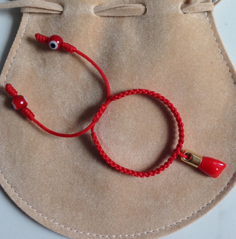 Pulsera de cadena roja del bebé mal ojo rojo amuleto de la