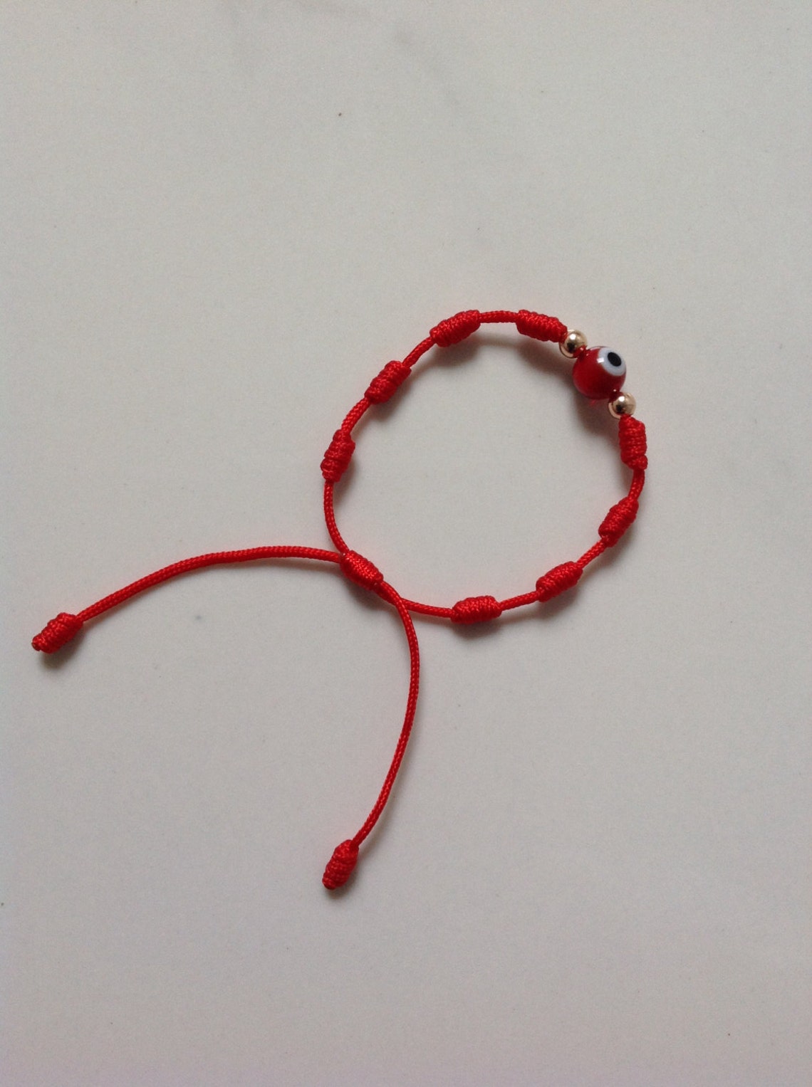 Red Bracelet for Baby Adjustable Protection Red Evil Eye Good Etsy