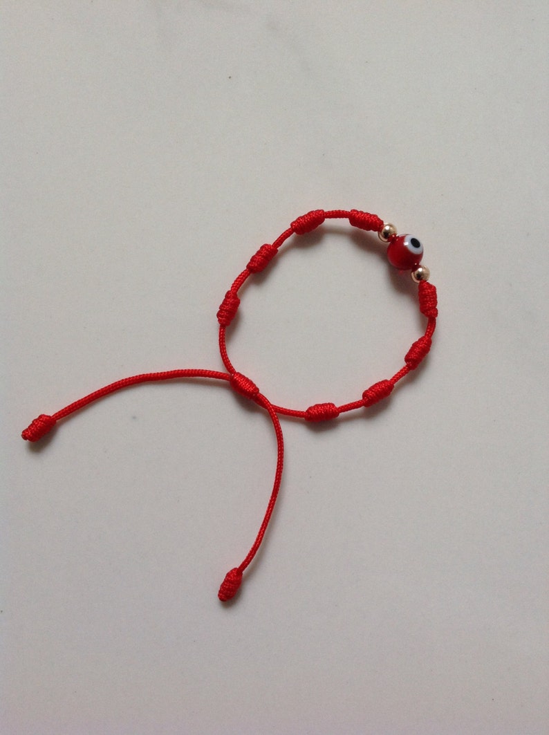 Red Bracelet For Baby Adjustable Protection Red Evil Eye Good Etsy