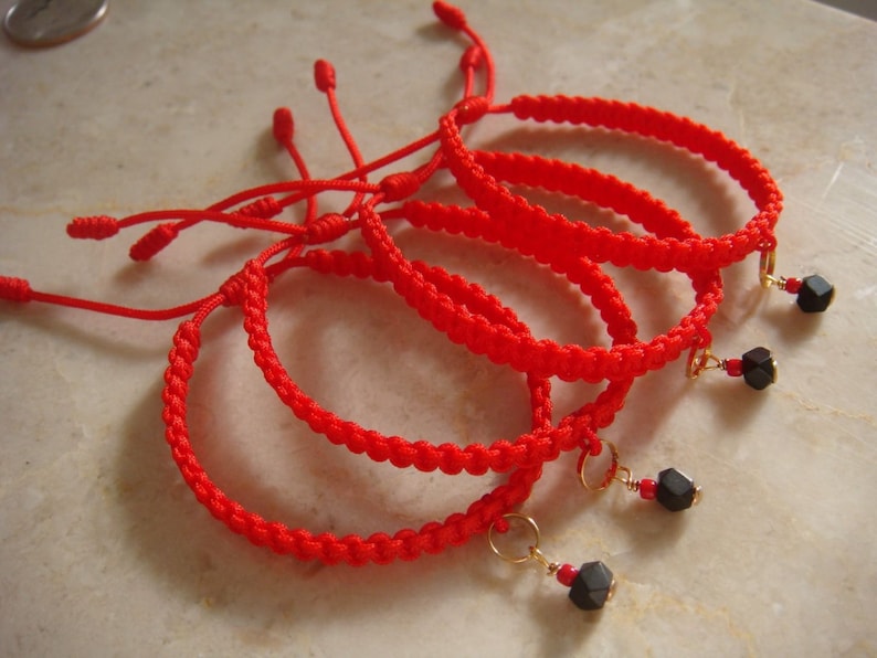 Baby Red String Bracelet With Authentic Azabache 14K Gold Etsy