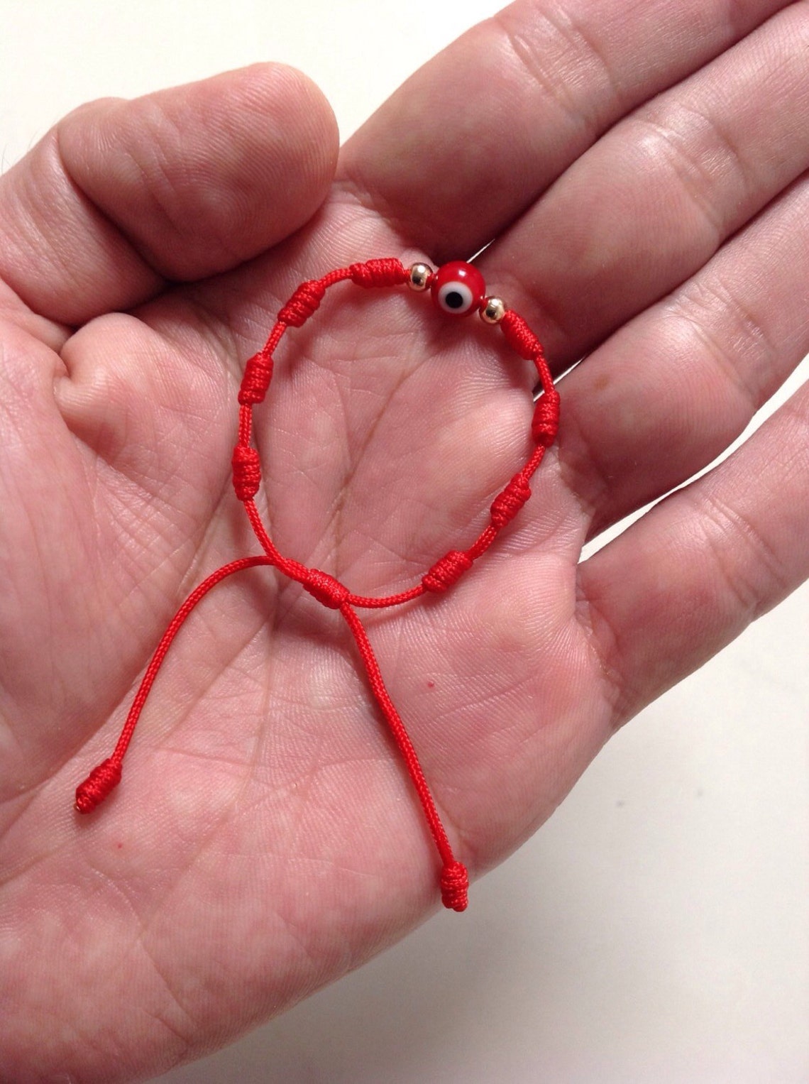 Red Bracelet for Baby Adjustable Protection Red Evil Eye Good Etsy
