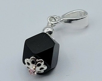 Azabache/Jet Protection Pendant Sterling Silver 925, New