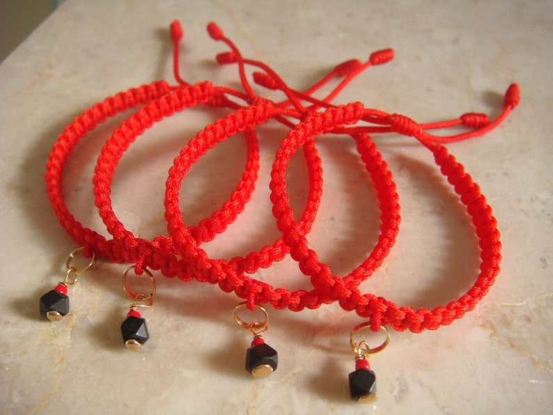 Baby Red String Bracelet With Authentic Azabache 14K Gold Etsy