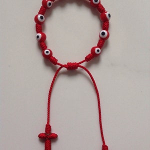 New Red Decenario Rosary Stylish Pulseras Against evil eye of envy