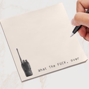 What The FUCK, Over Post-it® Notes | Funny Coworker Sticky Notes - Sarcastic Office Humor Gift | Funny Memo Pad | Gag Gift for Coworkers