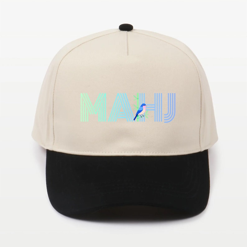 Embroidered Mahjong Hat – Mahjong Apparel | Mahjong Gifts for Women | Cute Mahjong Player Accessories | Pastel Adjustable Baseball Hat image 4