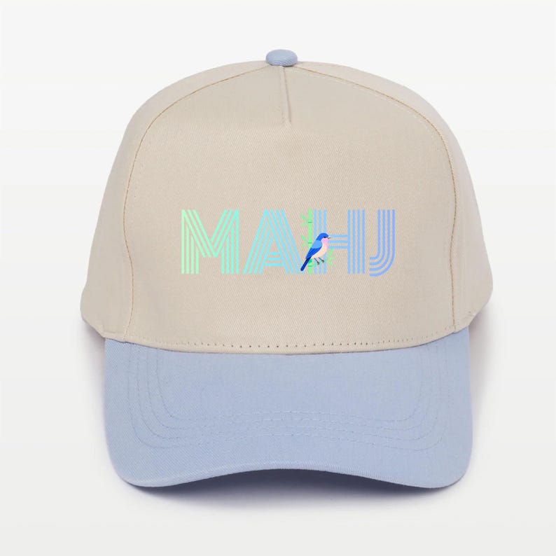 Embroidered Mahjong Hat – Mahjong Apparel | Mahjong Gifts for Women | Cute Mahjong Player Accessories | Pastel Adjustable Baseball Hat image 5