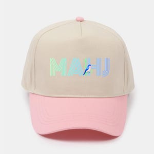 Embroidered Mahjong Hat – Mahjong Apparel | Mahjong Gifts for Women | Cute Mahjong Player Accessories | Pastel Adjustable Baseball Hat image 3