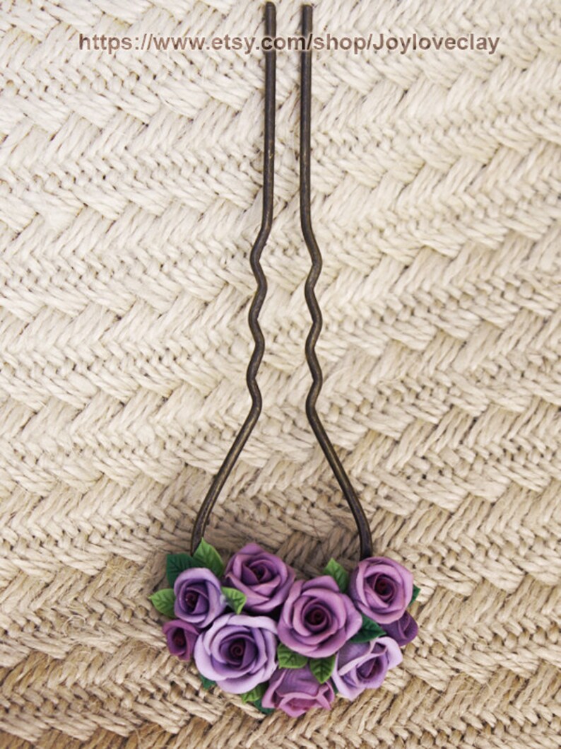 Hair Stick Hair Accessories handmade Flowers Vintage Style Etsy
