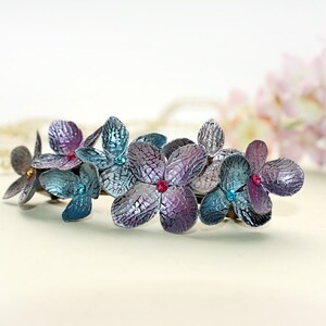 hydrangea hair clip, hair accessories