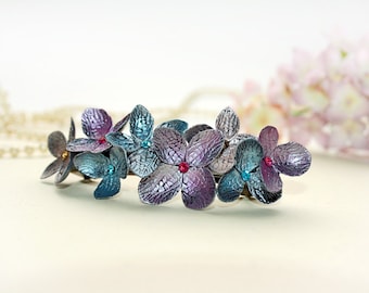 hydrangea hair clip, hair accessories