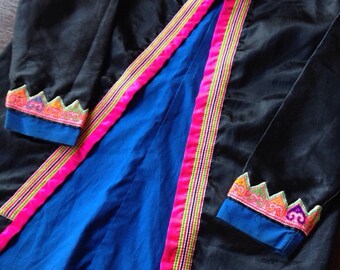Vintage Hmong hilltribe Child Clothing Vintage Jacket textile supplies