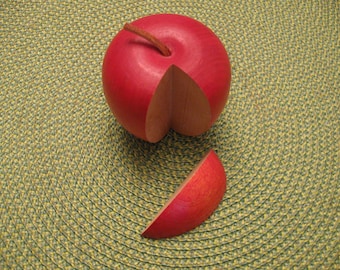Wooden Apple - Handcrafted Teacher's Gift
