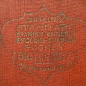 Spanish - English Pocket Dictionary - 1927