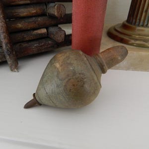 Wooden Spinning Top, Wonderful Vintage Toy