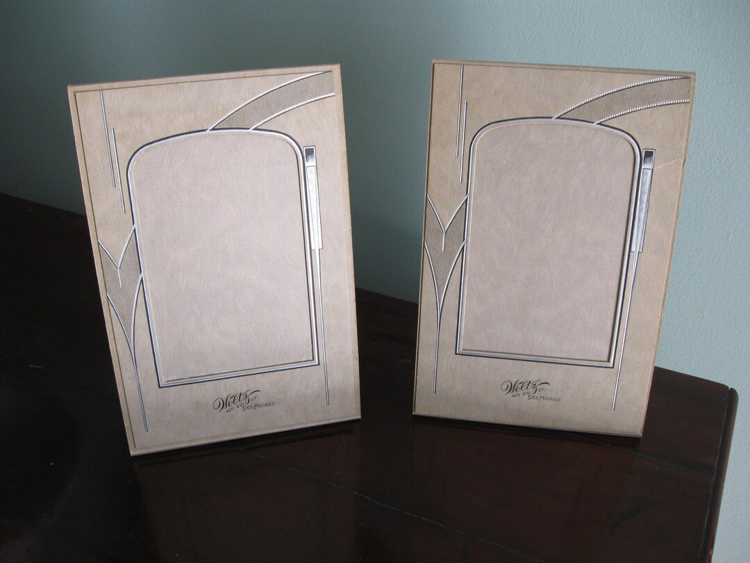 Photo Frames Pair Plus Two - Vintage Locking Card Stock - Etsy