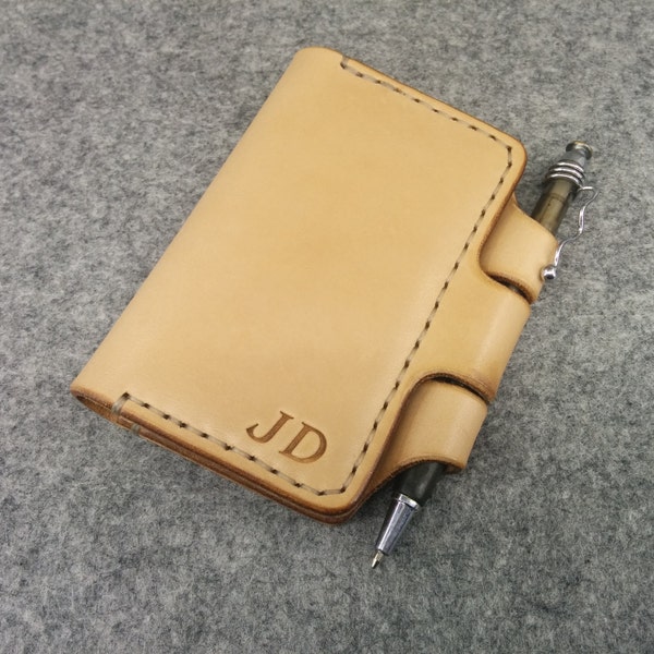 Handmade Moleskine Cover, Moleskine Wallet, Vegetable Tanned Leather, Free Monogramming and Surprise Gift