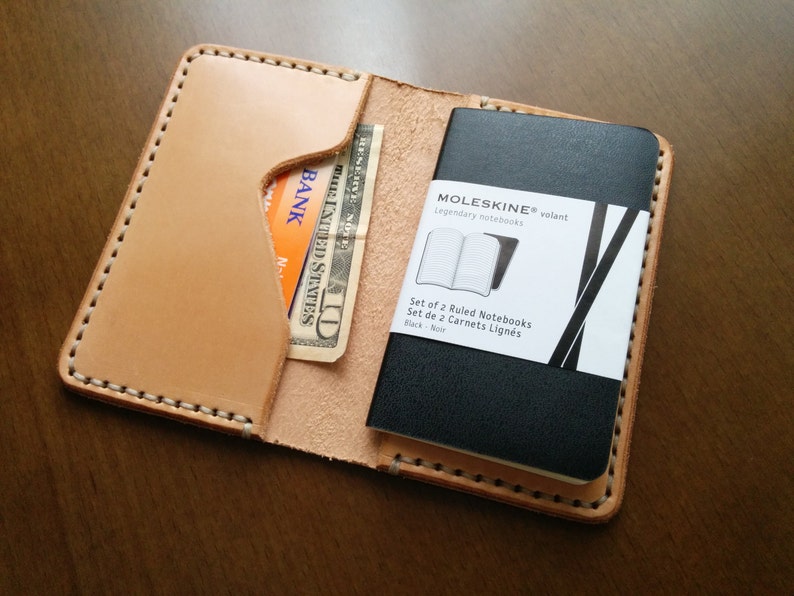 Handmade Moleskine Cover Moleskine Wallet Vegetable Tanned Etsy