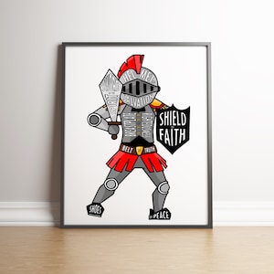 The Armor of God DIGITAL Print - 8x10 - Bible Verse, Ephesians 6 (digital download, not a physical print)