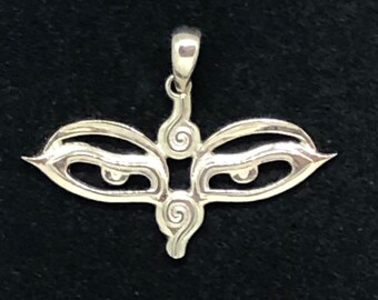 Sterling Silver Eyes Pendant - donation to Seva Foundation w/ each sale!