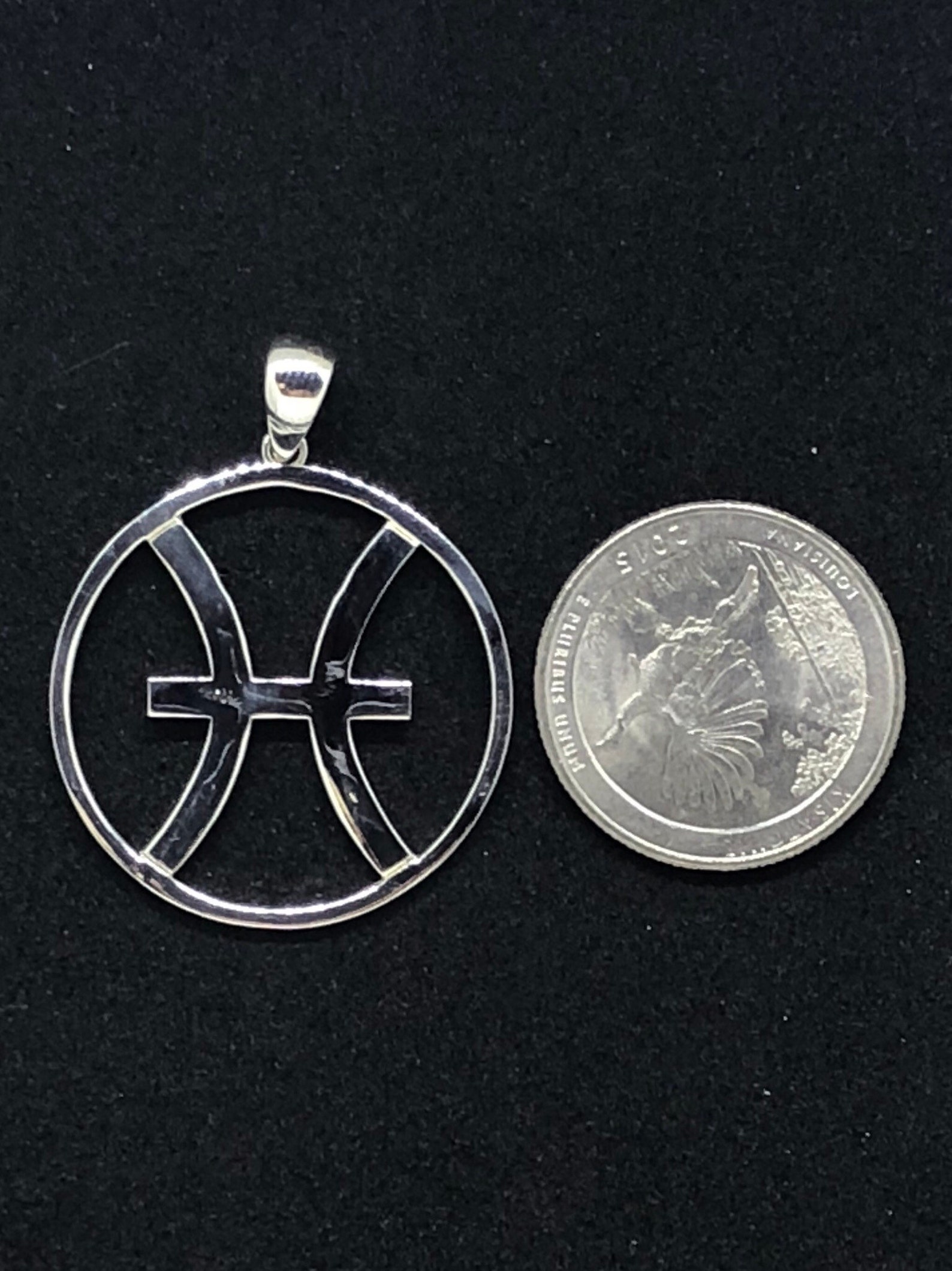 Zodiac, Pisces Astrological Sign Pendant in 925 Sterling Silver - Etsy
