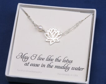 Silver lotus bracelet,Mother's day gift,Yoga bracelet,zen inspirational jewelry,spiritual jewelry,serenity.best friend gift,lucky charm gift
