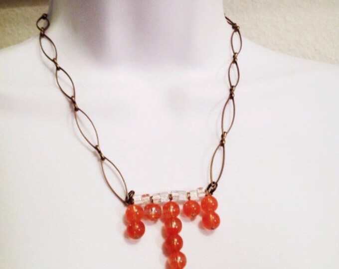 Tennessee VOLS Ball Bead Charm Necklace in Gold main image 0