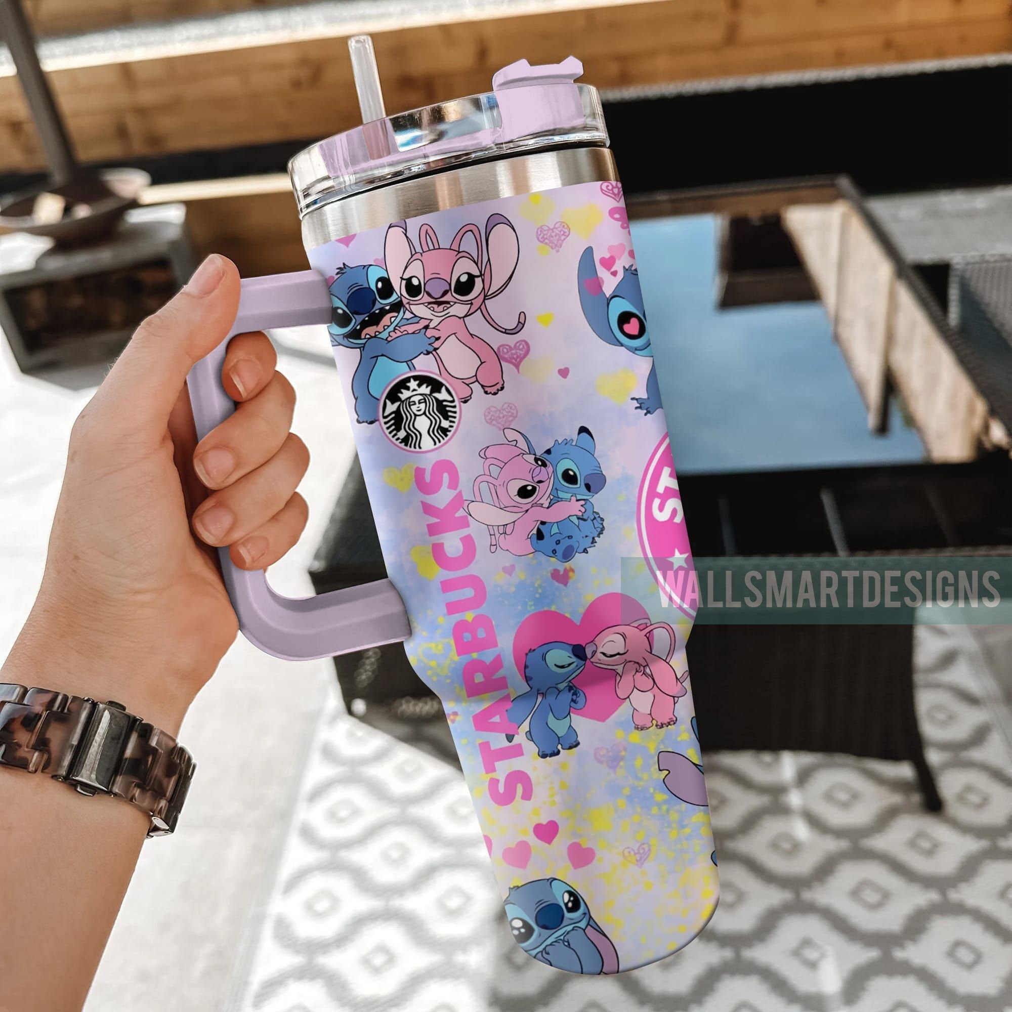 Lilo & Stitch 20 Oz Tumbler with Straw and Lid. FREE SHIPPING. Stainle –  JayBugGoodies