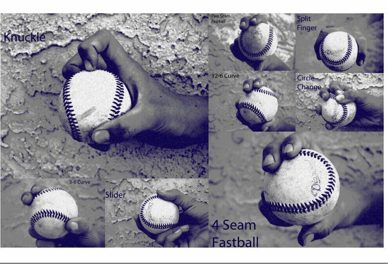Circle Change Photograph Baseball Pitching Grip Series Etsy