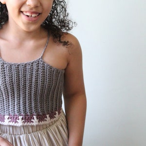 CHILDRENS Starseed Tank Top Crochet PDF Pattern DIY Crocheted Shirt Bohemian Festival Beach Brand Repping Kids Birthday Boho Photoshoot