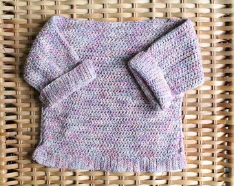 BABY Lore Sweater Crochet PDF Pattern DIY Baby Crocheted Heirloom Silk Boatneck Sweater