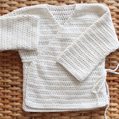 BABY Wrap Sweater PDF Crochet Pattern 