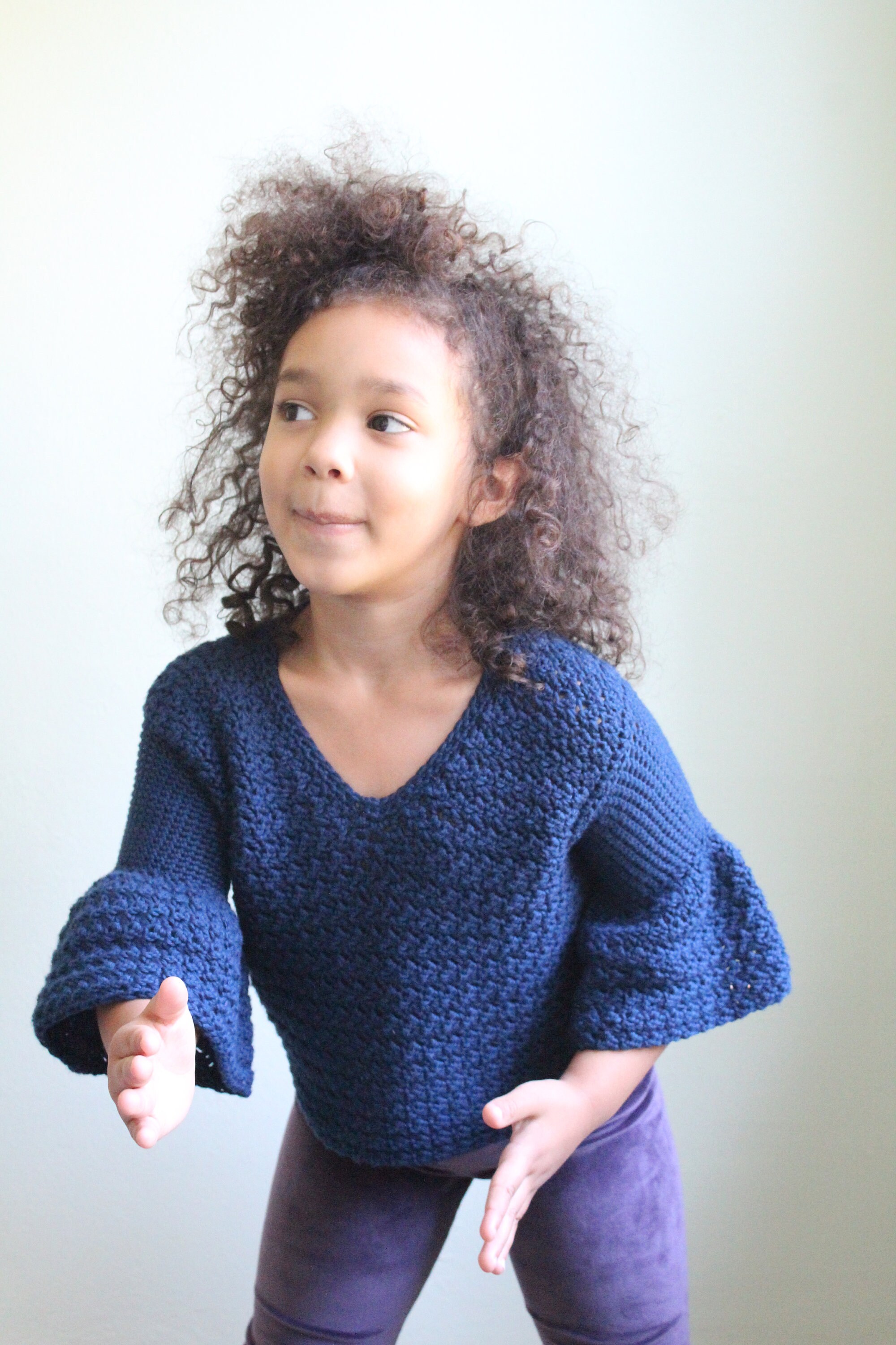 CHILDRENS Thisbe Sweater Crochet PDF Pattern DIY Child | Etsy