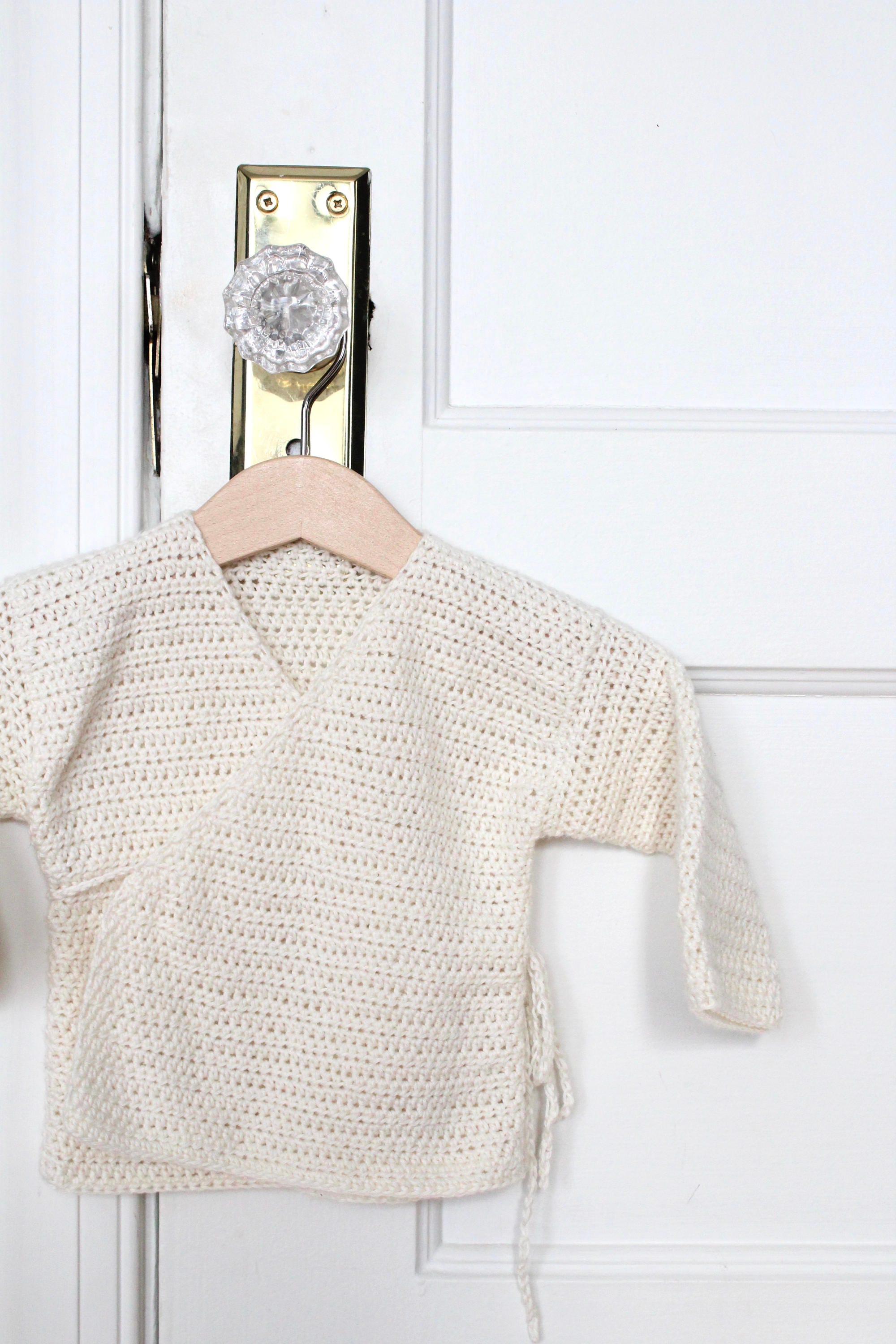 BABY Wrap Sweater PDF Crochet Pattern Newborn Sweater Easy Etsy UK