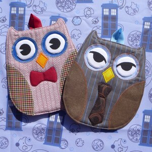 Two Doctor Who Owl Hot Pads Your Choice image 5