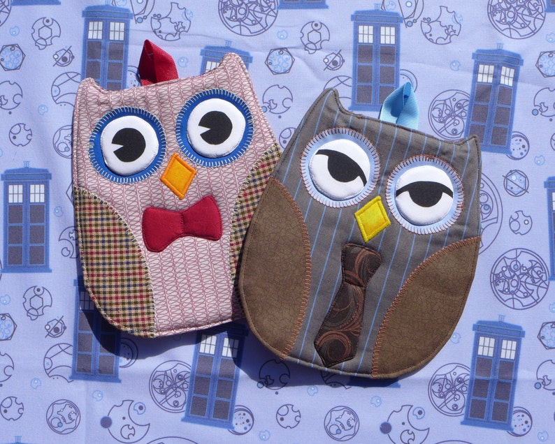 Two Doctor Who Owl Hot Pads Your Choice image 5