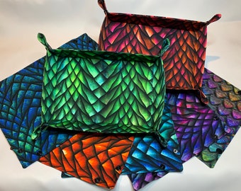 Dragon Scale Folding Dice Tray - Rectangle
