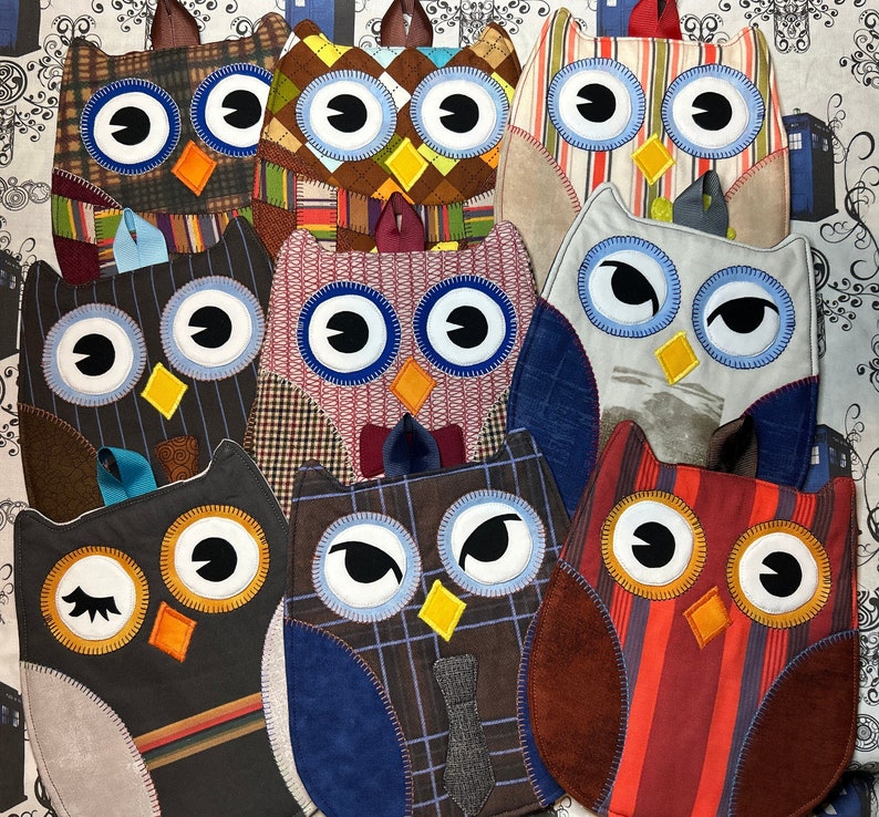 Two Doctor Who Owl Hot Pads Your Choice image 1