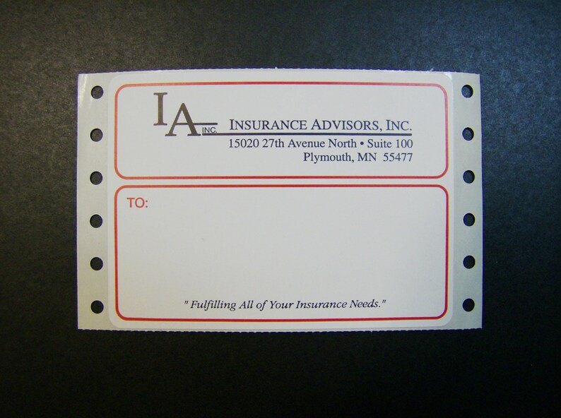 Custom Printed Mailing Labels 500 4 x 3 Business Etsy