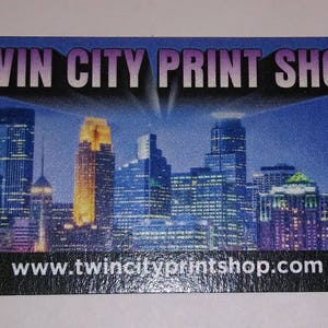 Custom Business Cards - 1,000 Printed Full Color, 2-sides on nice heavy white 16 pt gloss card stock