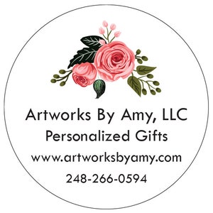 500 Full Color Printed Labels, Custom 1.5&quot; Round, White Gloss Stickers, on sheets