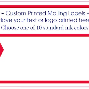 500 Custom Printed Mailing Labels, Business Shipping Stickers, Print Your Logo or Text