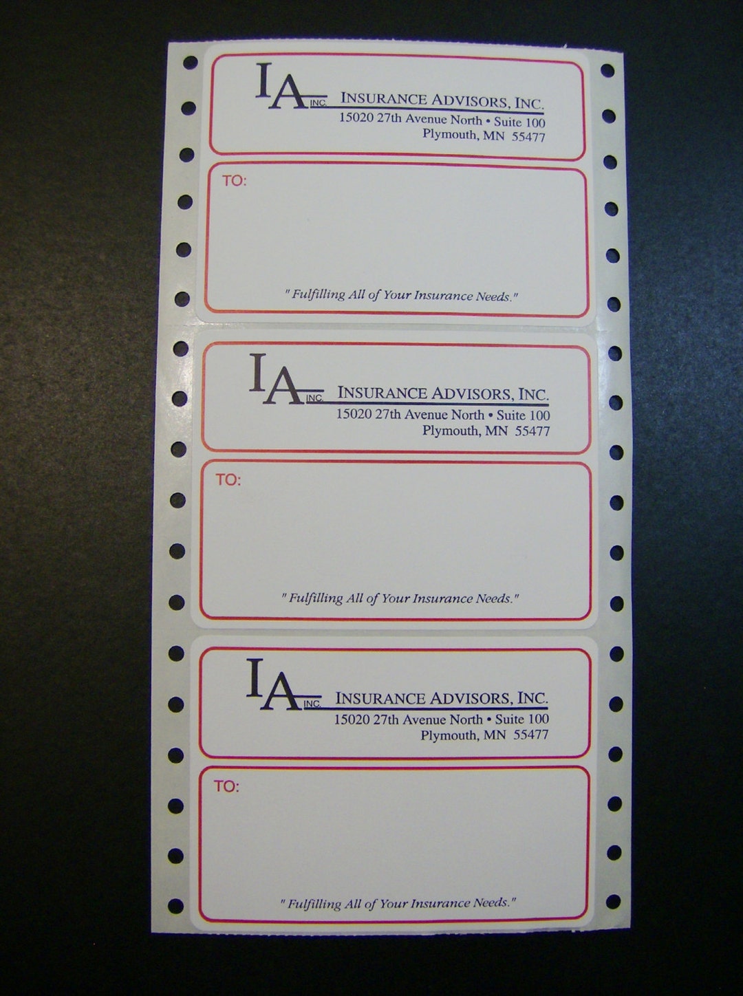 1,000 Custom Mailing Labels, Printed Business Shipping Stickers, 4 X 3