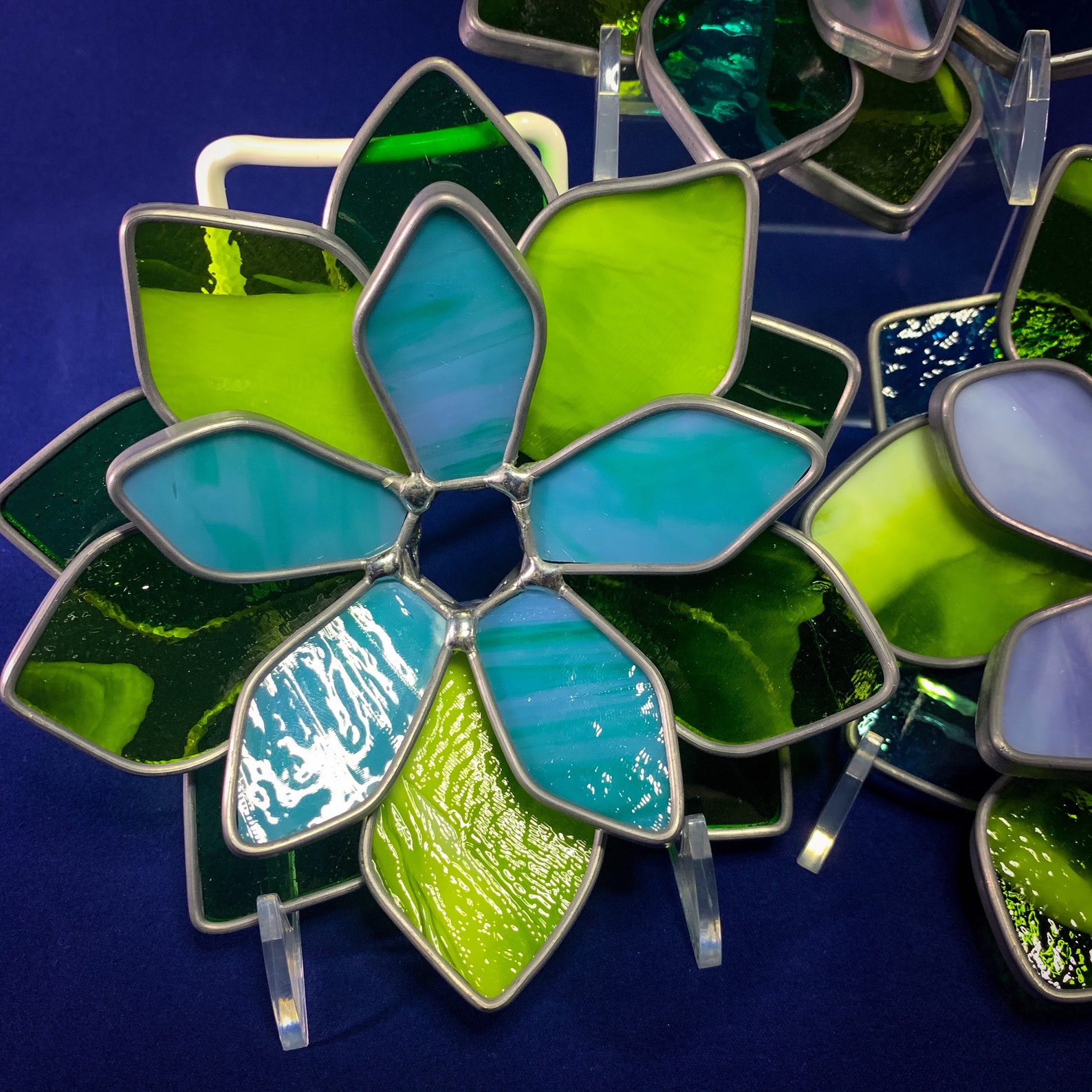 Stained Glass Succulent Etsy