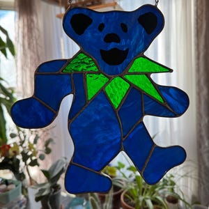 The Original Stained Glass Dancing Bear - Don’t Be Fooled By Imposters !!