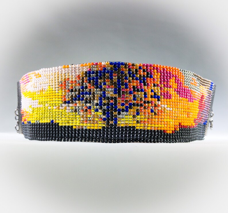 Summer Sunset Woven Beaded Bracelet