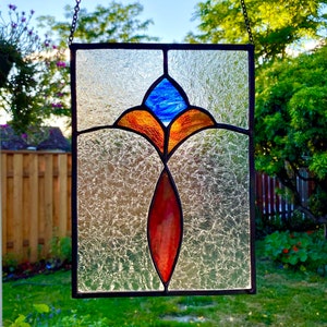 Victorian Style Stained Glass Panel