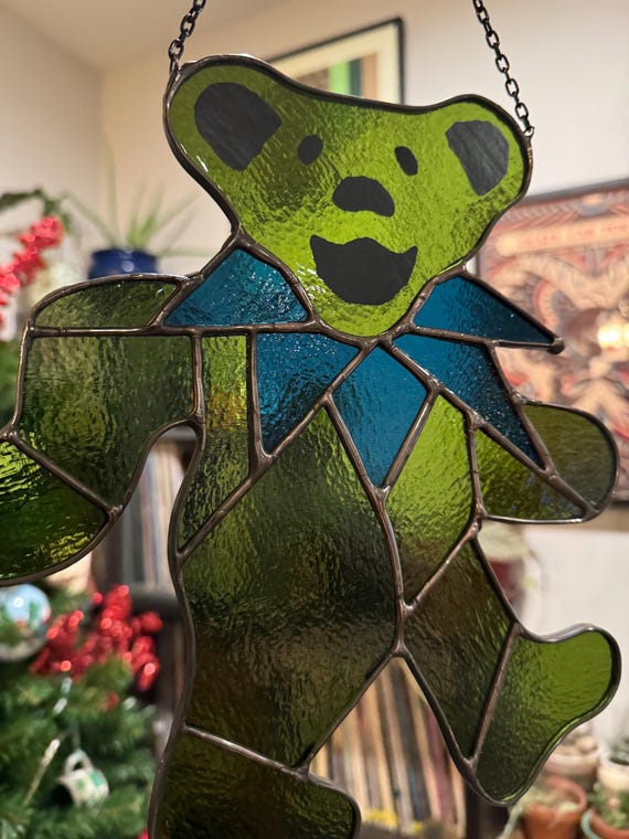 The Original Stained Glass Dancing Bear - Don't Be Fooled by Imposters !! -  Etsy
